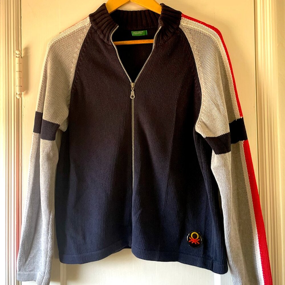 Vintage Benetton cardigan sweater, size M/L
